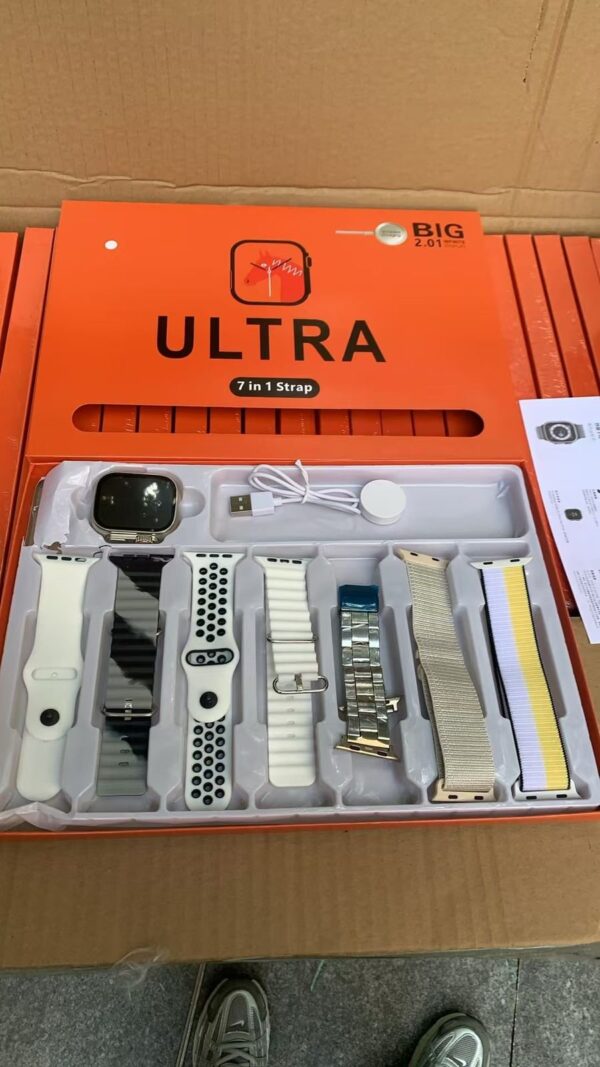 Ultra Smart Watch With 7 Straps