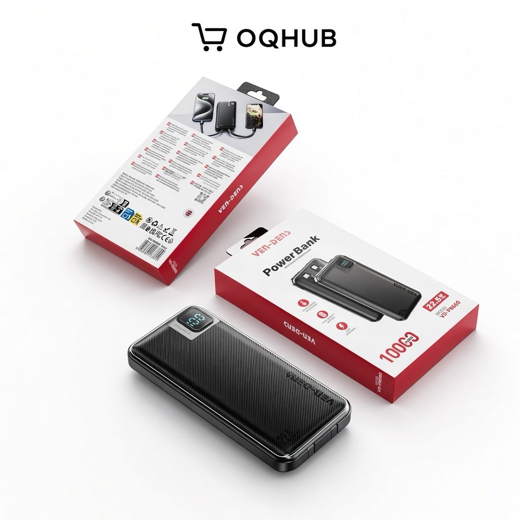 Ven-Dens VD-PB060 22.5W Fast Charging 10000mAh Power Bank