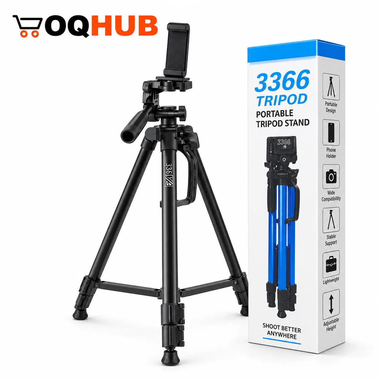 3366 Portable Tripod Stand for Mobile & Camera