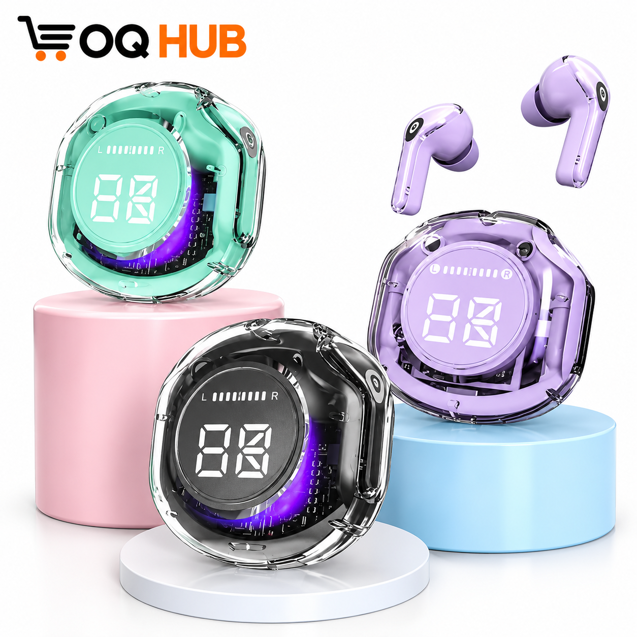 Air 39 Transparent Earbuds with Pouch