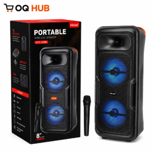 KTS-2036 Dual 8-Inch Speaker with Wireless Microphone
