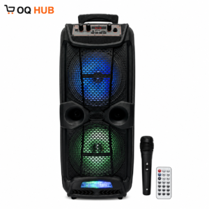 KTS-1743 Dual 8-Inch Speaker with Wired Mic