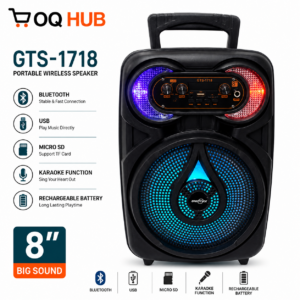 GTS-1718 8-inch Speaker With Mic